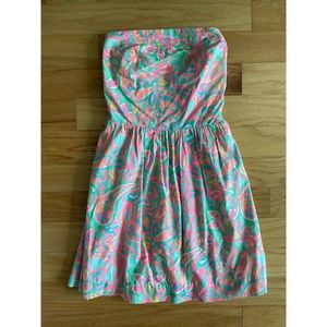 Lilly Pulitzer strapless dress